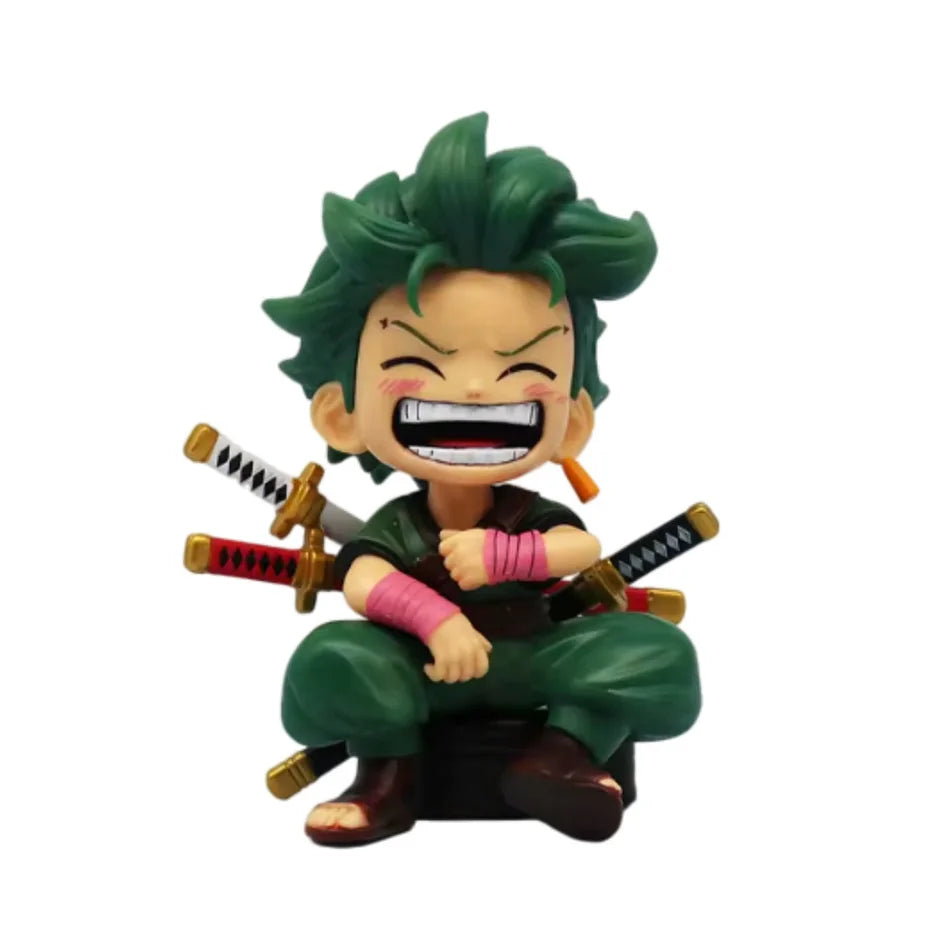 Zoro One Piece Sitting Laughing Chibi Figure