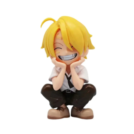 Sanji One Piece Sitting Laughing Chibi Figure