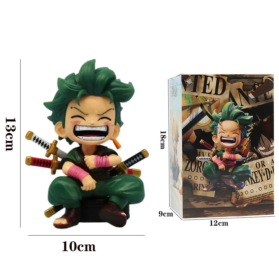 Zoro One Piece Sitting Laughing Chibi Figure