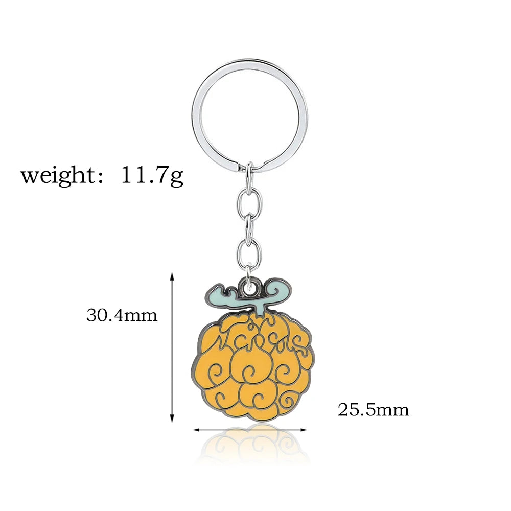One Piece Devil Fruit Premium Metal Keychain