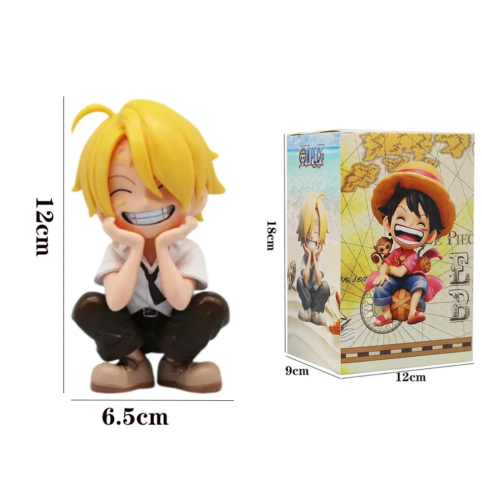 Sanji One Piece Sitting Laughing Chibi Figure