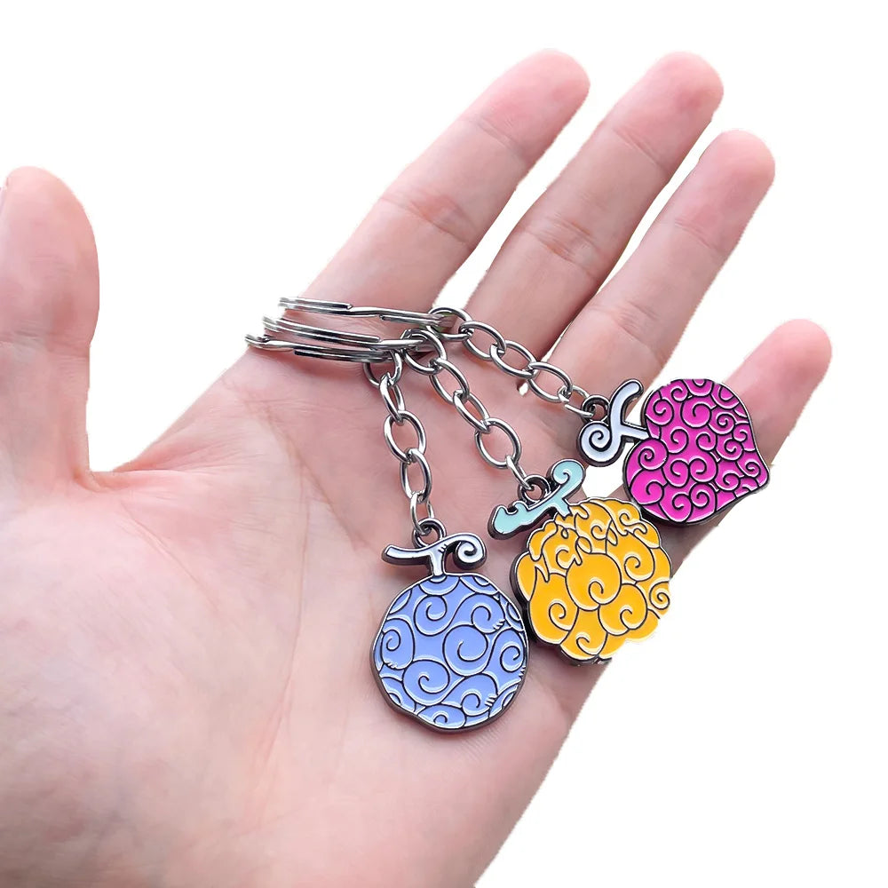 One Piece Devil Fruit Premium Metal Keychain