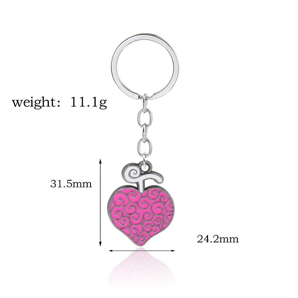 One Piece Devil Fruit Premium Metal Keychain