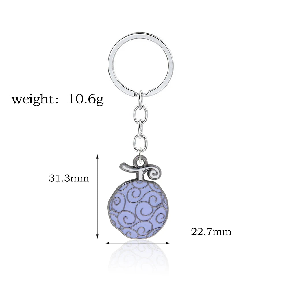 One Piece Devil Fruit Premium Metal Keychain