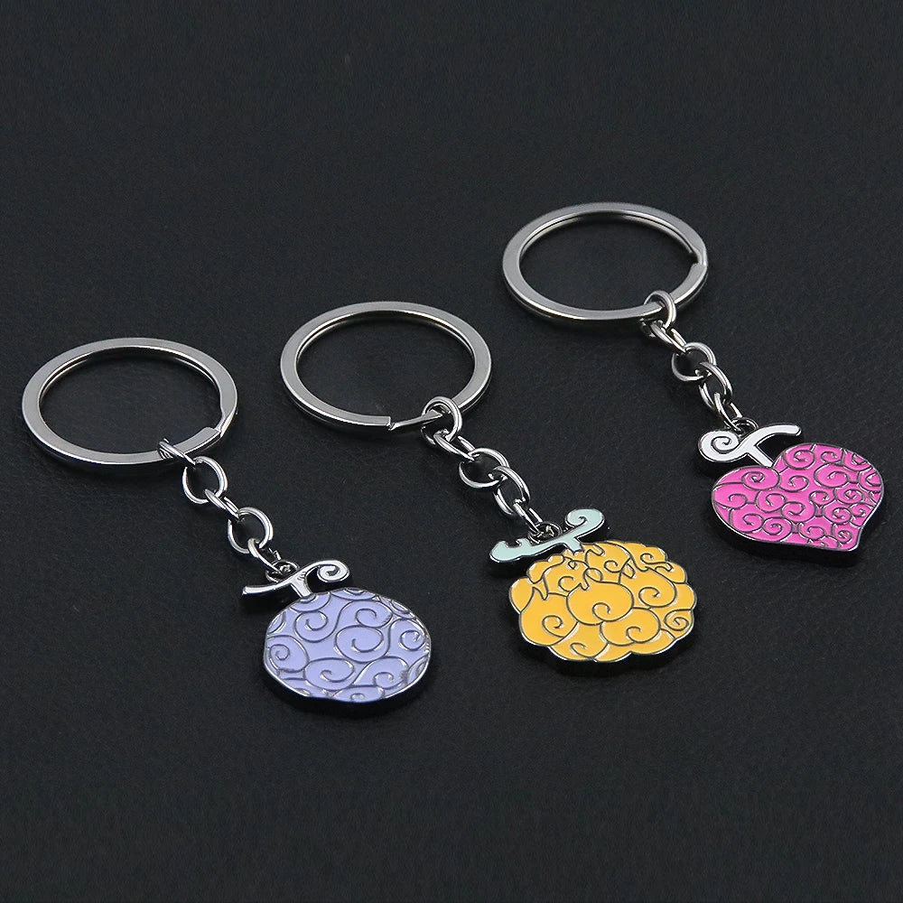 One Piece Devil Fruit Premium Metal Keychain