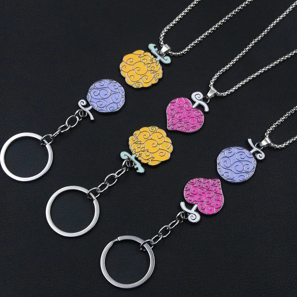 One Piece Devil Fruit Premium Metal Keychain