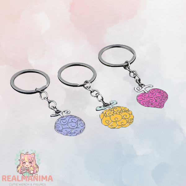 One Piece Devil Fruit Premium Metal Keychain